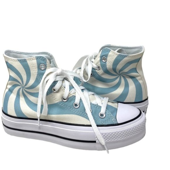 Converse Chuck Lift Platform Sneakers Blue Candy Canvas Women Skate Shoe A10009C - Picture 4 of 9